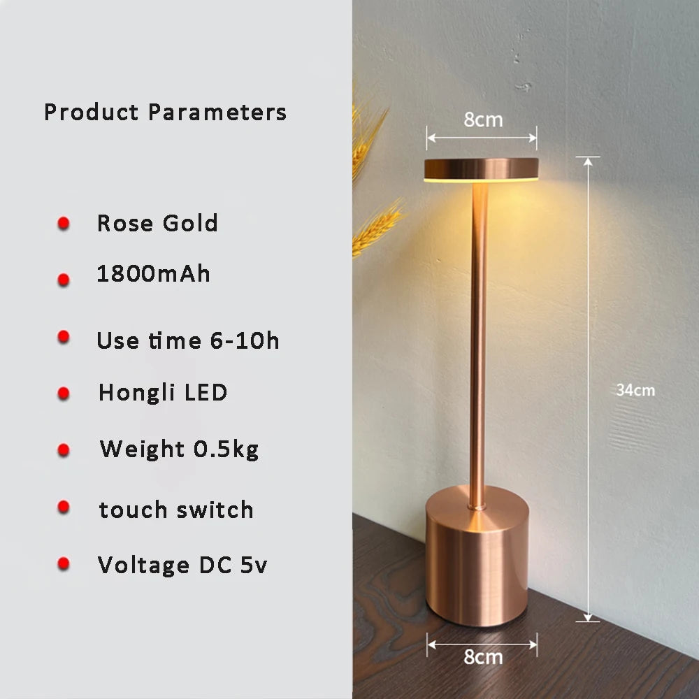 Metallic LED Desk Lamp