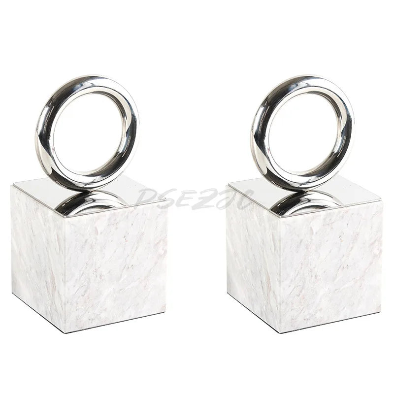 Luxury Marble Circle Bookend