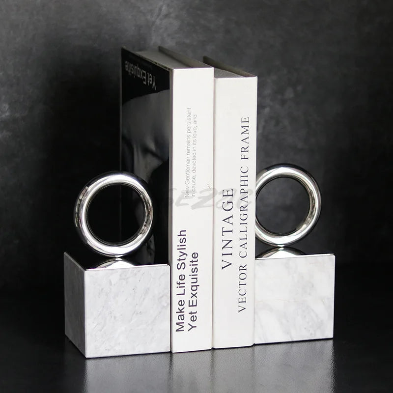 Luxury Marble Circle Bookend