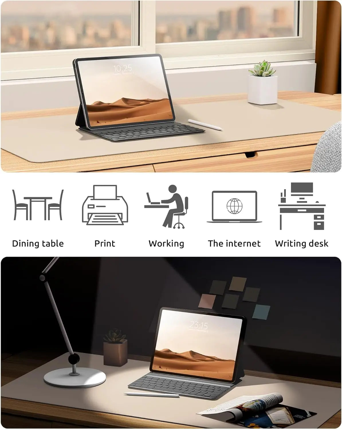 Leather Desk Mat - 100cm by 50cm